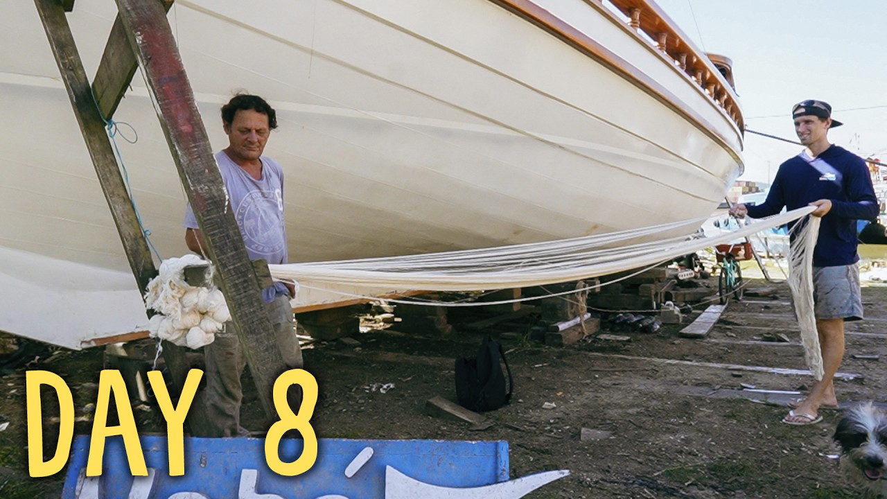 Wooden sailboat restoration: we would have sunk until now — Sailing Yabá 176