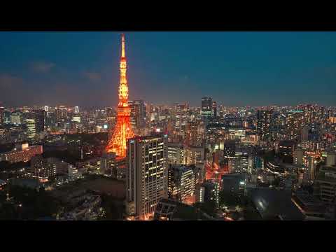Tokyo Tower Sunset - Time-lapse・8K HDR