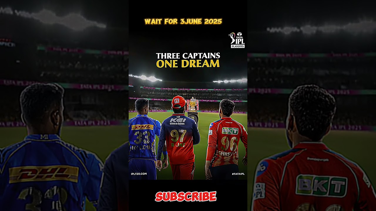 IPL Playoffs Showdown! 3 Captains, 1 Dream 🏆 