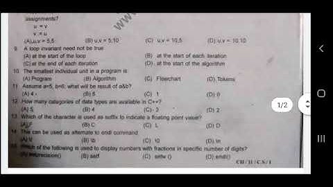 11th Computer Science Quarterly Exam Original Question Paper 2022/#SDacademy