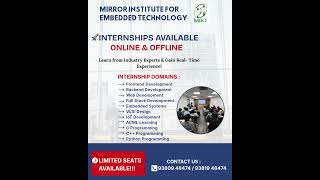 🚀 Internships Available – Online &amp; Offline