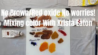 Color mixing how to use burnt sienna instead of transparent red/brown oxide