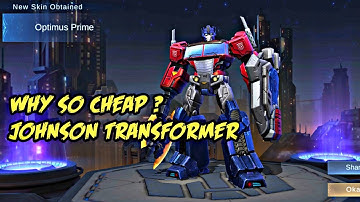 JOHNSON Optimus Prime draw || Free transformer task Mobile Legends || How much transformer skin?