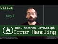 Try catch finally throw  error handling in javascript