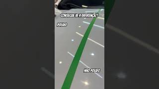 Consegue Vê A Diferença? Polimento Corrige O Verniz E Remove Micro Danos Que Impede A Reflexão.
