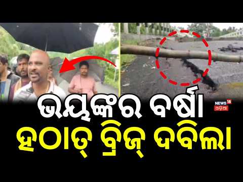 ଭୟଙ୍କର ବର୍ଷା ହଠାତ୍ ବ୍ରିଜ୍...Odisha Rain Impact: Newly Built Bridge Road Sinks 5 Feet | Salepur News