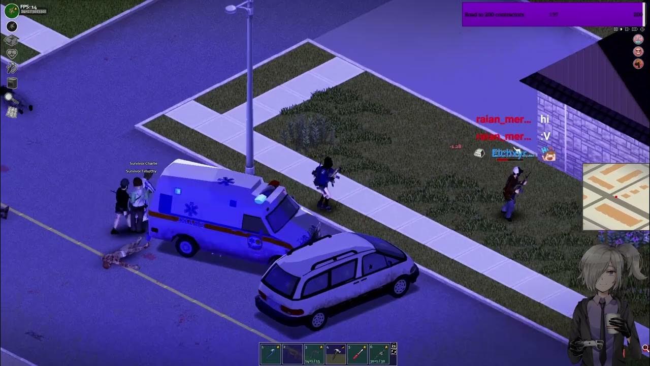 I tried playing WITH SURVIVORS and HORDE NIGHT in Project Zomboid YouTube