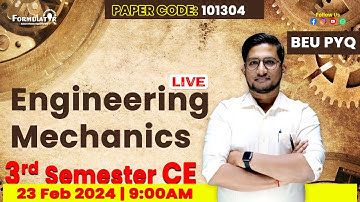 BEU PYQ-2022 Engineering Mechanics #beu #pyq #biharengineering #civil #civilengineering