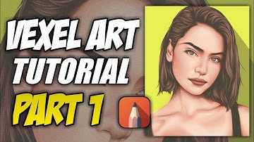 Vexel art tutorial (LINE ART) Autodesk sketchbook