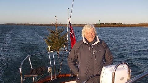 Tom Cunliffe hoists a Christmas Tree on board