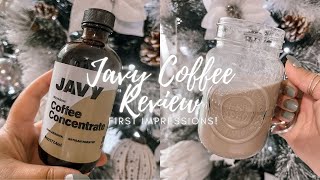 JAVY COFFEE REVIEW! | First impressions | Iced coffee + Hot Coffee #drinkjavy