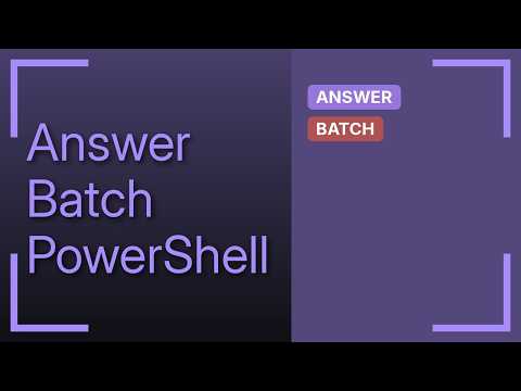 Return PowerShell Command result in batch file (2 Solutions!!)