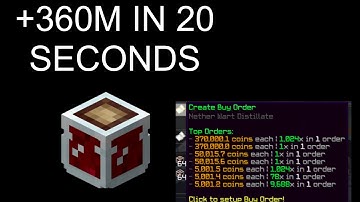 +360m in 20 seconds hypixel skyblock