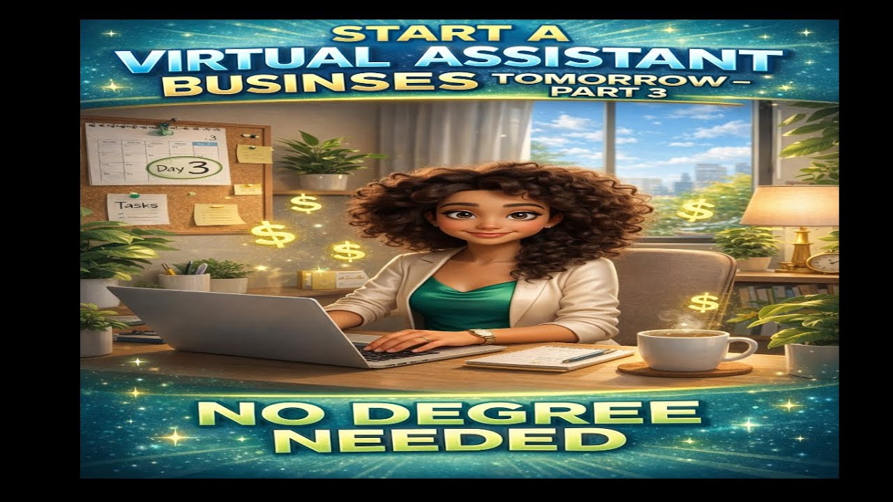START A VIRTUAL ASSISTANT BUSINESS APT 1TOMORROW   NO DEGREE NEEDED PART 3