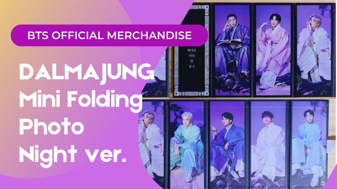 BTS DALMAJUNG Mini Folding Photo Night Unboxing #bts #방탄소년단