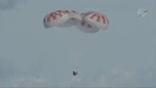 SpaceX crew capsule returns in Atlantic splashdown