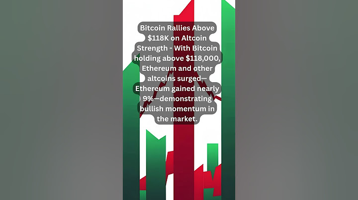 Bitcoin Rallies Above $118K on Altcoin Strength