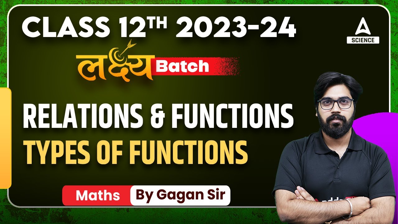 Relations and Functions Class 12 | Types of Functions | Class 12 Maths ...
