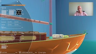 Developing Sailaway III 13, materials in the boat designer