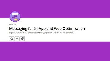 Messaging for In App and Web Optimization Trailhead || Salesforce