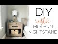 DIY Modern Rustic Nightstand