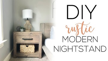 DIY Modern Rustic Nightstand