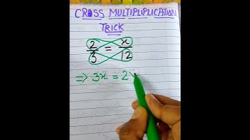 Cross Multiplication /Math 2021 #mathtrick#shorts