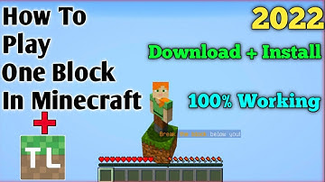 How To Play One Block In Minecraft | TLauncher | For All Version