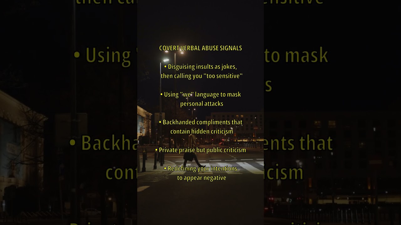 5 Secret Signs Someone Is Verbally Abusing You!