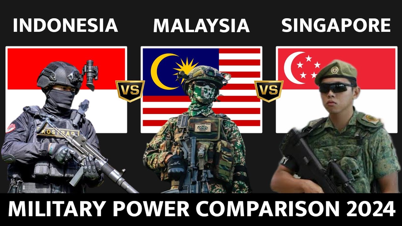 Indonesia vs Malaysia vs Singapore Military Power Comparison 2024 - YouTube