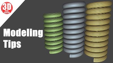 Blender 2.91 - Modelling Tips (Spring)
