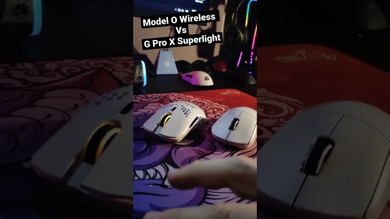 Model O Wireless Vs G Pro X Superlight Shorts YouTube