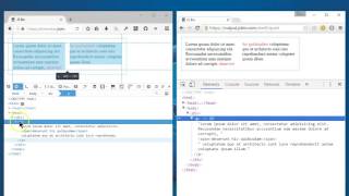 Firefox DevTools correctly highlights fragmented elements