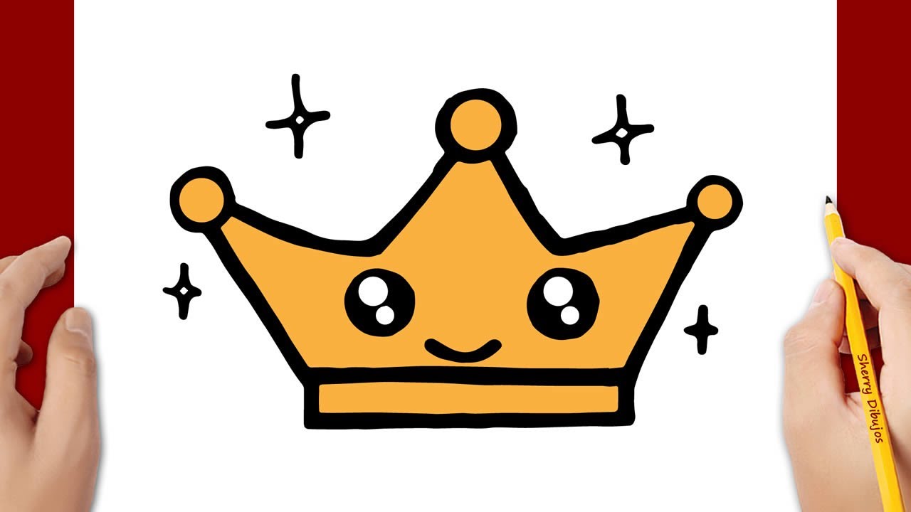 Cómo dibujar una corona kawaii - YouTube