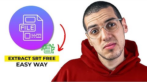 How To Easily Extract SRT Subtitles From Any Video For Free (2025)