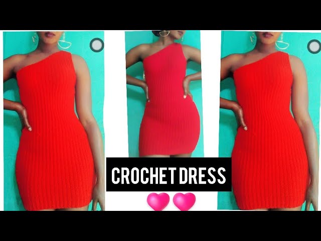 white christmas dresses One Shoulder Crochet Fringe Dress main image 0