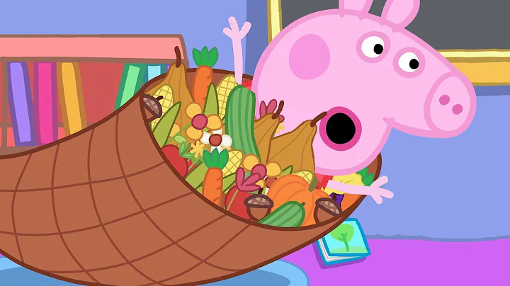 Peppa Pig Learns About Thanksgiving 🐷  We Love Peppa Pig