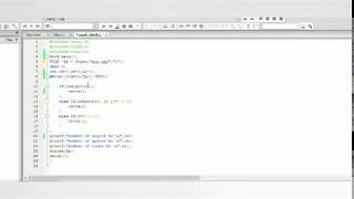 C program to count number of lines , spaces and digits