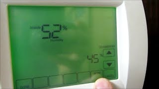 Honeywell Vision Pro TH8321U1006 Dehumidification Control Feature