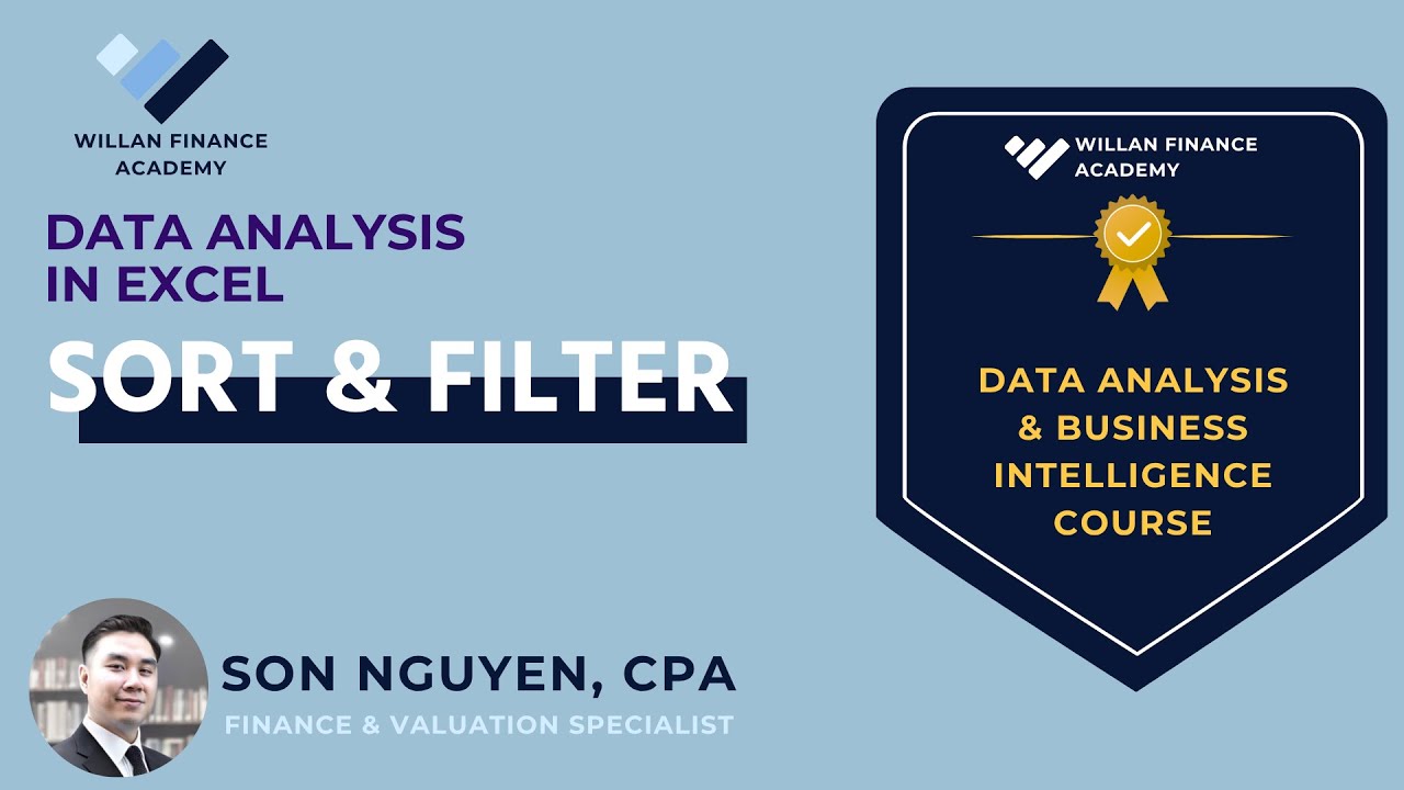 Data Analysis in Excel - Sort & Filter - YouTube