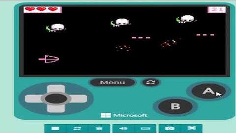 how to make galaga game by  arcade makecode