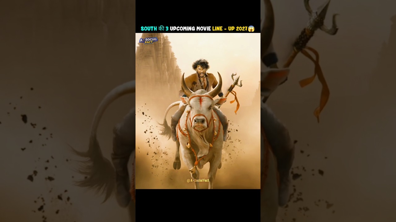 South Indian Cinema की 3 UPCOMING Movies 2027 😱🔥#SpiritMovie #dragonmovies #UpcomingMovies #varanasi