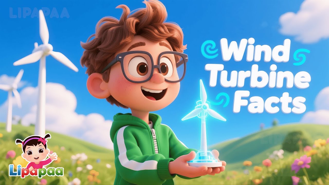 💨Wind Turbine Facts for Kids: Clean Energy Wonders!🌀⚡| Lipapaa Information