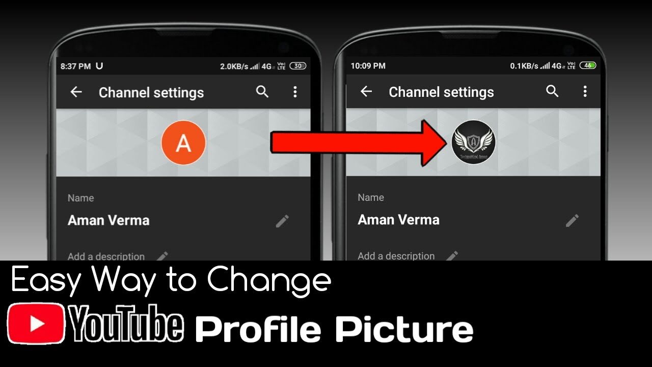 How to Change YouTube Profile Picture on Android and iOS 2020 YouTube ...