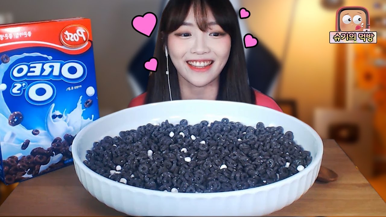 🍪오레오오즈 시리얼 2박스 먹방🍪!!! 슈기♬ Shugi Mukbang eating show