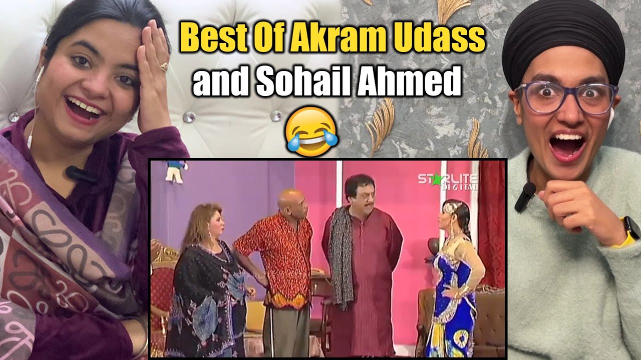 Indian Reacts to Best Of Akram Udass and Sohail Ahmed New Pakistani Stage Drama