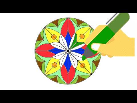 Video Bé học vẽ theo chủ đề - Cách vẽ và trang trí hình tròn - youtube