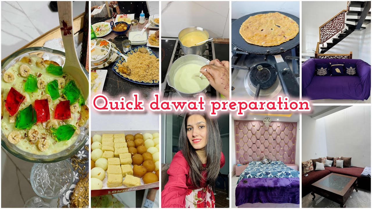 Perfect dawat preparation in just 1 hour | in-laws happy tu husband happy 💕