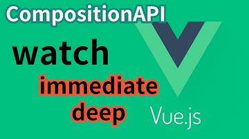 [Vue.js] 34. watch , immediate와 deep CompositionAPI