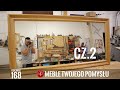 Cz.2 Zacinanie i łączenie frezowanej dębowej ramy, montaż lustra i olejowanie / oak frame mirror